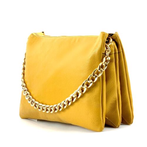 TOURNON </br> Sac polyvalent avec Chaîne doré </br> Cuir grainé - Image 66