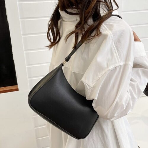 SAC MODERNE PIA </br> Porté épaule en cuir souple – Image 4