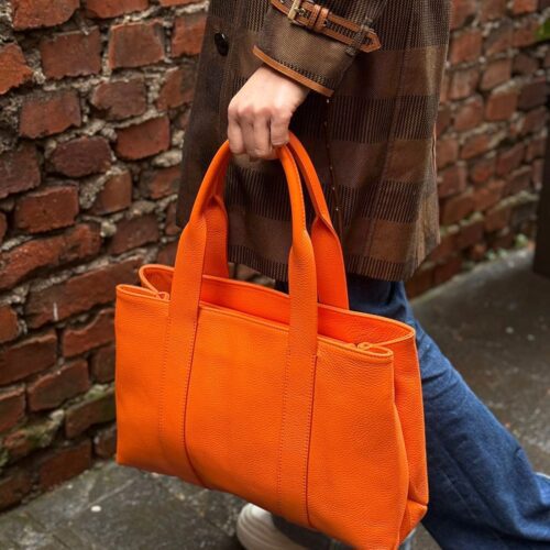 VITA </br> Sac Cabas en Cuir Italien - Image 3