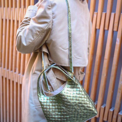 REGINA </br> Sac Hobo 2 en 1 </br> en Cuir Matelassé – Image 30