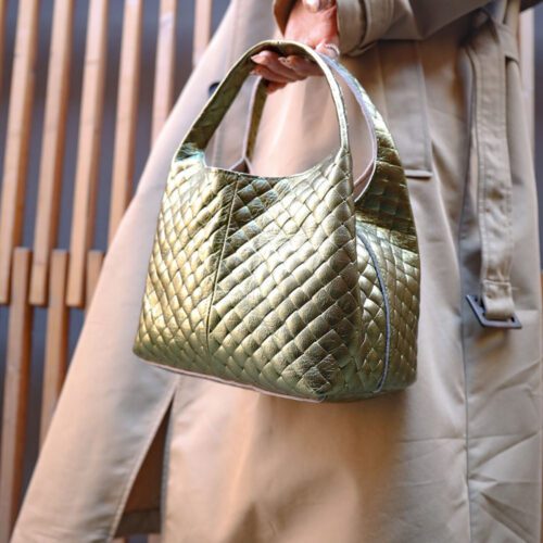REGINA </br> Sac Hobo 2 en 1 </br> en Cuir Matelassé – Image 31