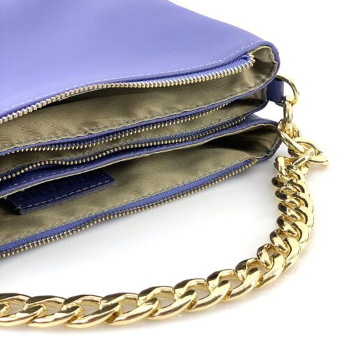 TOURNON </br> Sac polyvalent avec Chaîne doré </br> Cuir grainé - Image 74