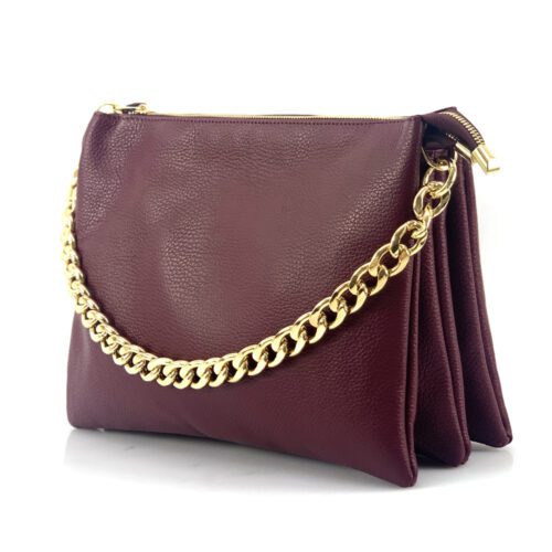 TOURNON </br> Sac polyvalent avec Chaîne doré </br> Cuir grainé - Image 69
