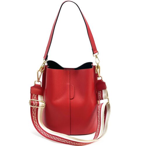 MADDALENE GM </br> Sac Seau en cuir souple – Bild 97