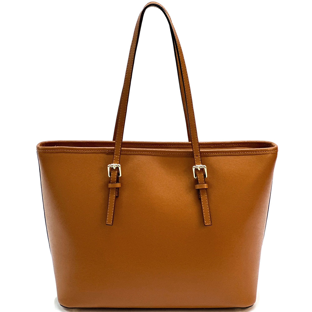 Sac cabas Eloisa en cuir saffiano